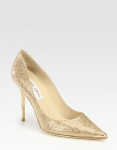 JImmy Choo Abel Pumps in Gold